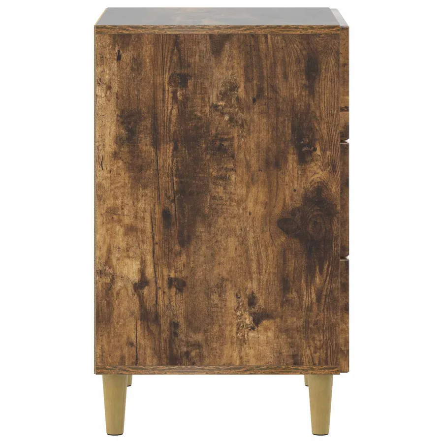 Cabinet de chevet avec tiroir Chêne fumé 43 x 41 x 66,5 cm - 6