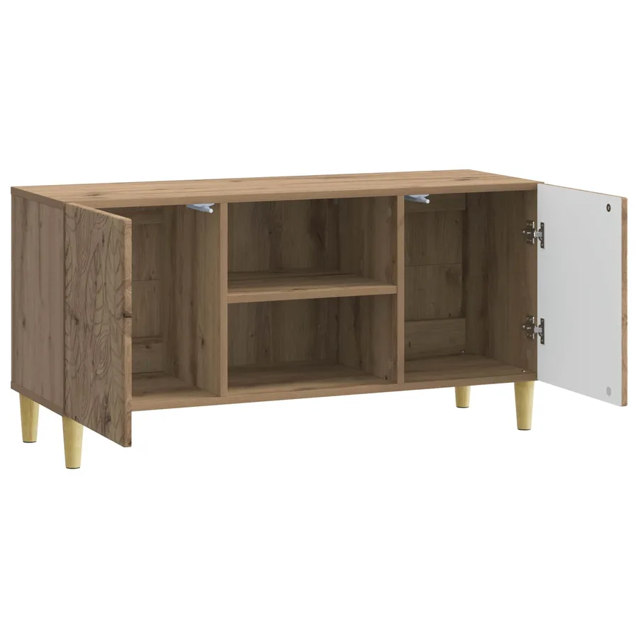 Meuble TV 102 x 34,5 x 50 cm Chêne artisanal Bois d'ingénierie - 4