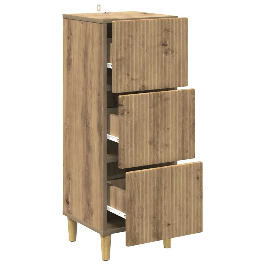 Armoire à tiroirs 33 x 34,5 x 90 cm Bois d'ingénierie - 5