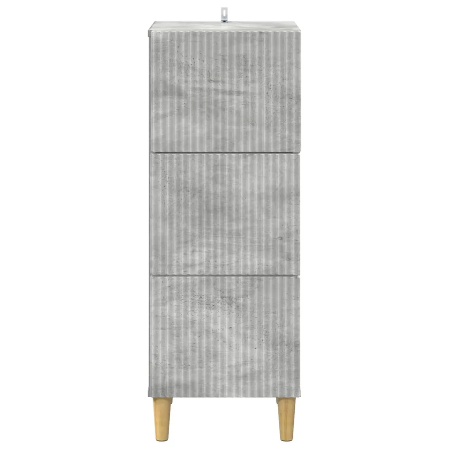 Armoire à tiroirs Gris béton 33 x 34,5 x 90 cm - 6