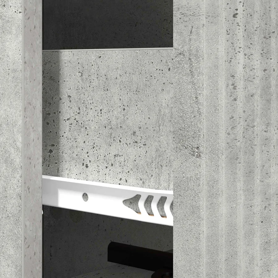 Armoire à tiroirs Gris béton 33 x 34,5 x 90 cm - 8