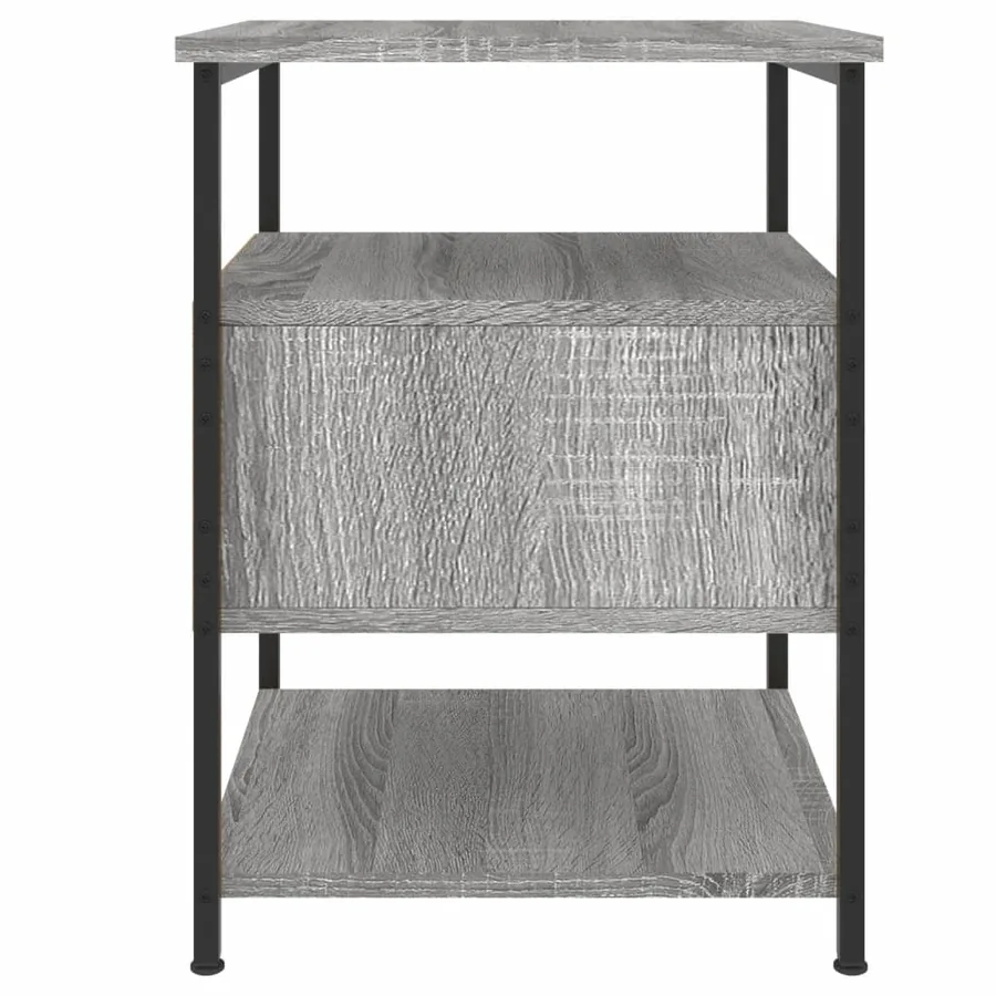 Table de chevet sonoma gris 40x42x56 cm bois d'ingénierie - 7