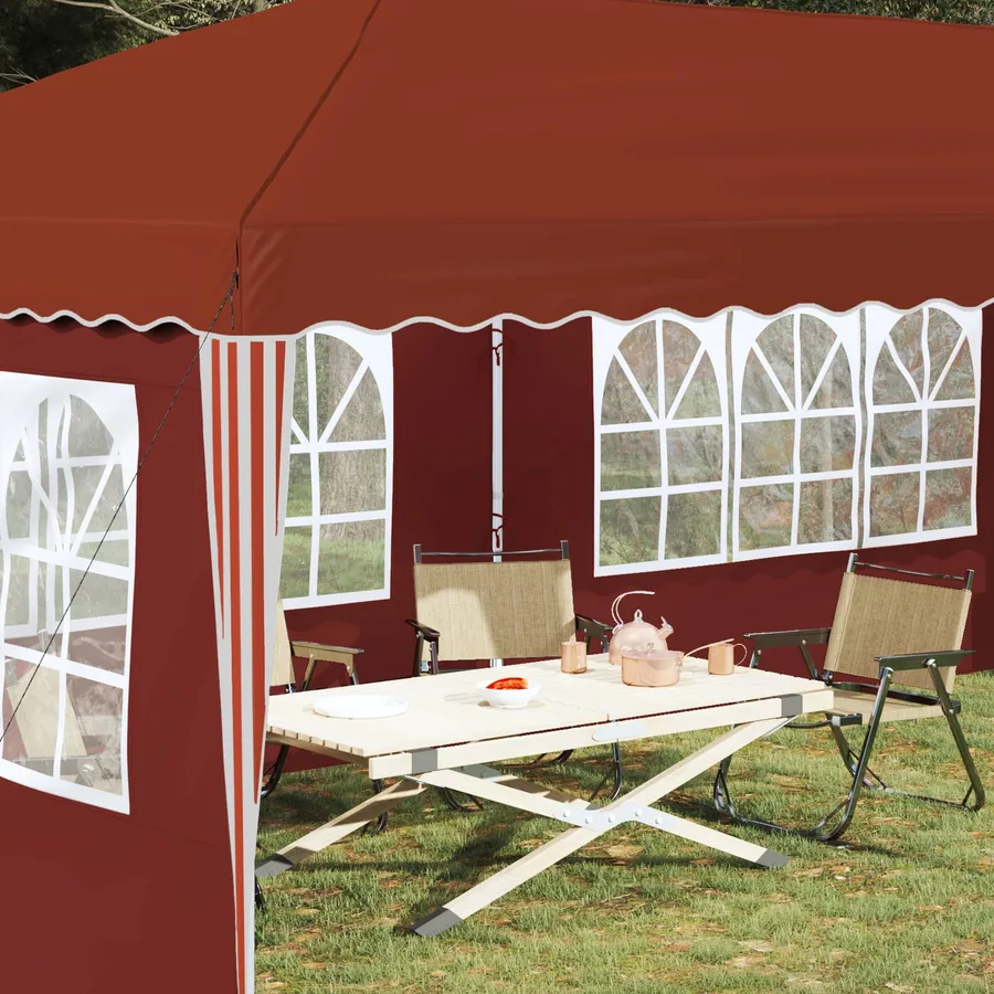 Tente de fête pop-up 575 x 289 x 245 cm Terre cuite - 3