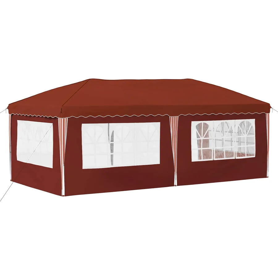 Tente de fête pop-up 575 x 289 x 245 cm Terre cuite - 7