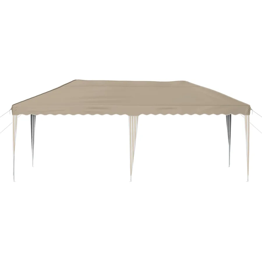Tente de fête pop-up 575 x 290 x 245 cm Crème - 5