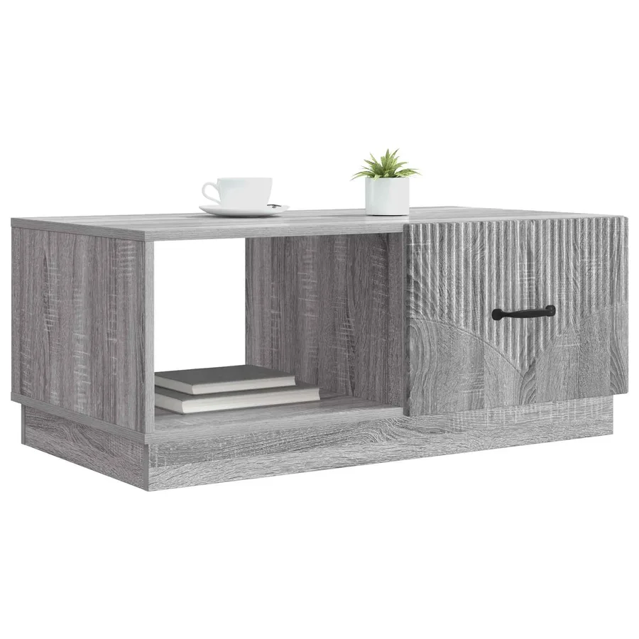 Table basse Sonoma gris 90 x 50 x 37 cm Bois d'ingénierie - 3