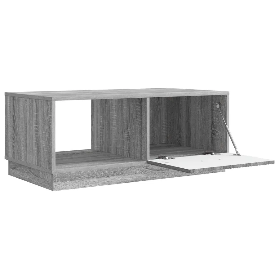 Table basse Sonoma gris 90 x 50 x 37 cm Bois d'ingénierie - 4