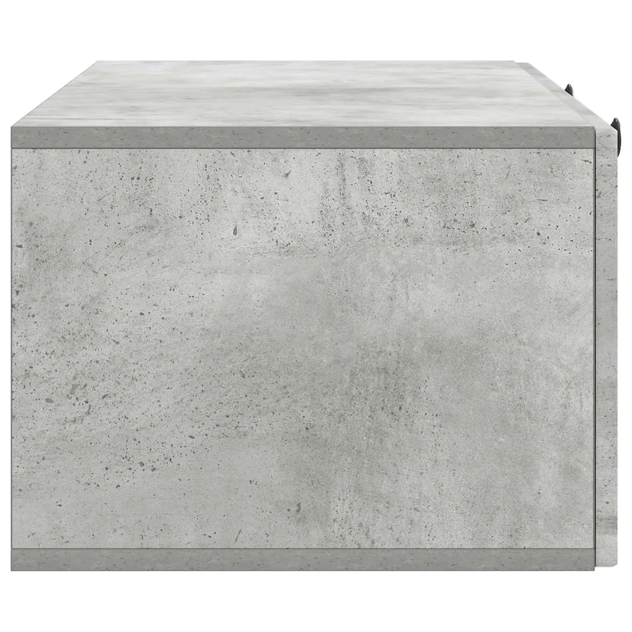 Meuble TV mural Gris béton 99 x 41 x 30 cm Bois d'ingénierie - 7