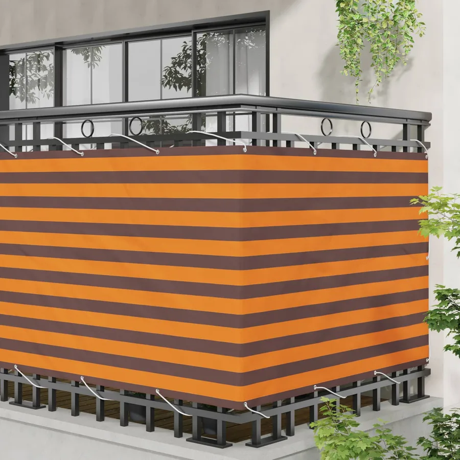 Écran de balcon Orange et marron 120 x 200 cm - 3