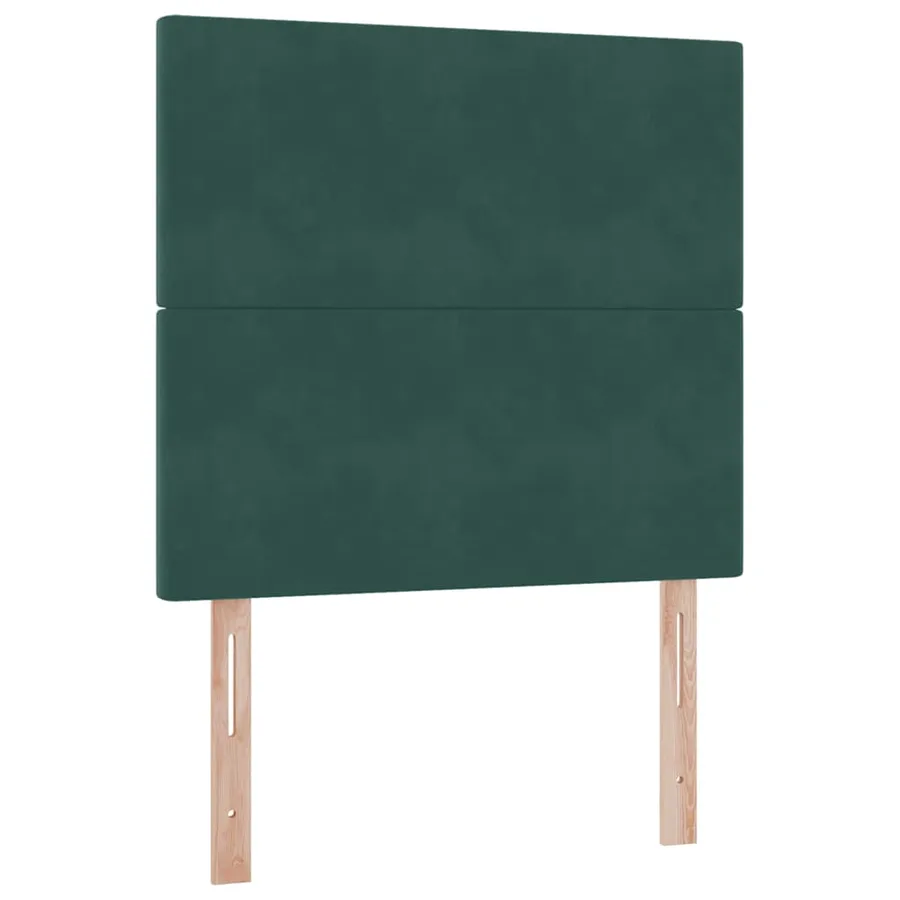 Lit de rangement LED avec matelas Vert foncé 100 x 200 cm - 8