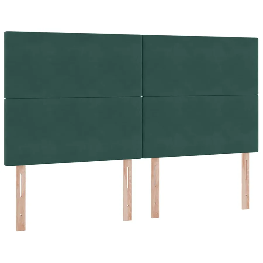 Lit de rangement LED avec matelas Vert foncé 200 x 200 cm - 8