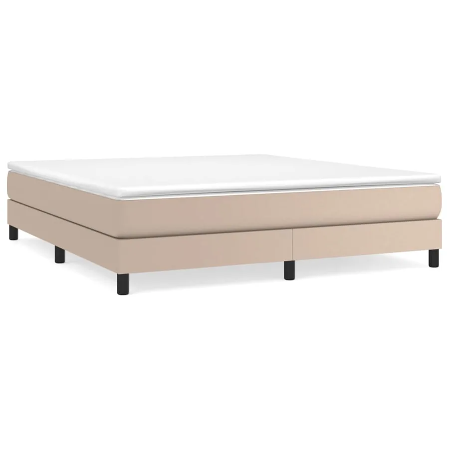 Sommier à lattes de lit avec matelas Cappuccino 180x200 cm - 2