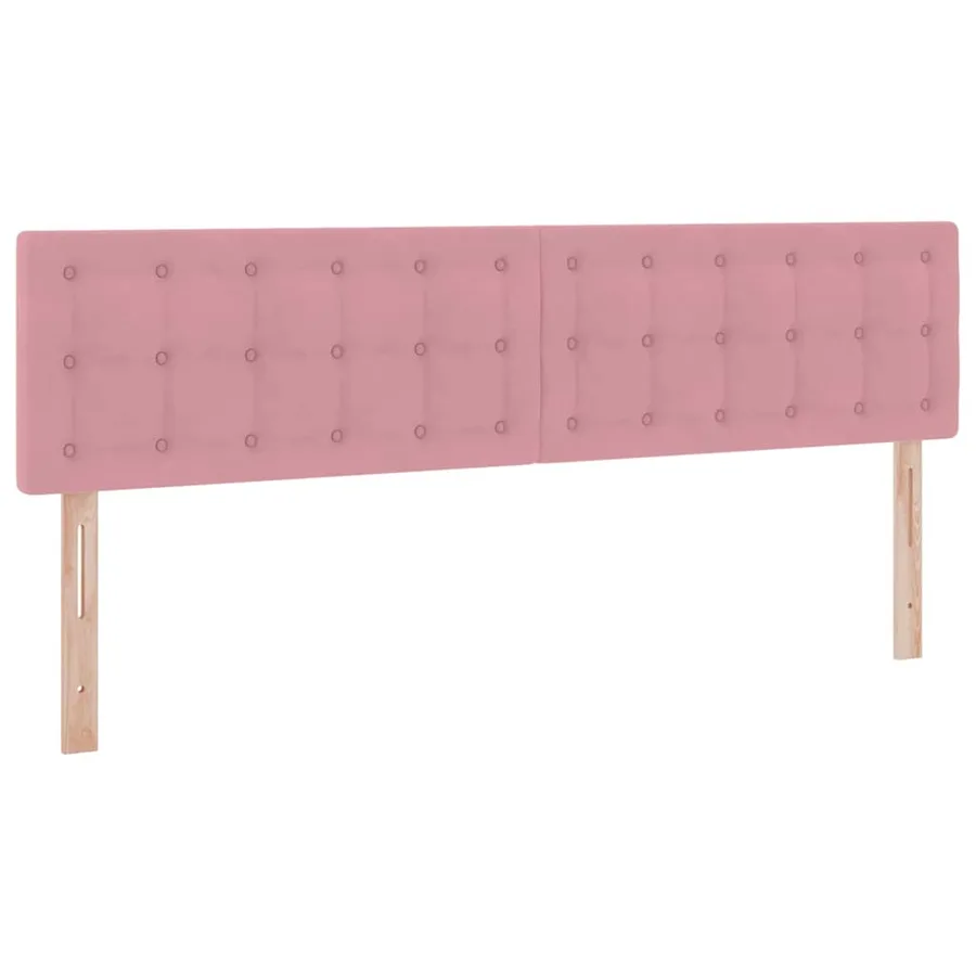 Lit de rangement LED avec matelas Rose 180 x 200 cm Velours - 10
