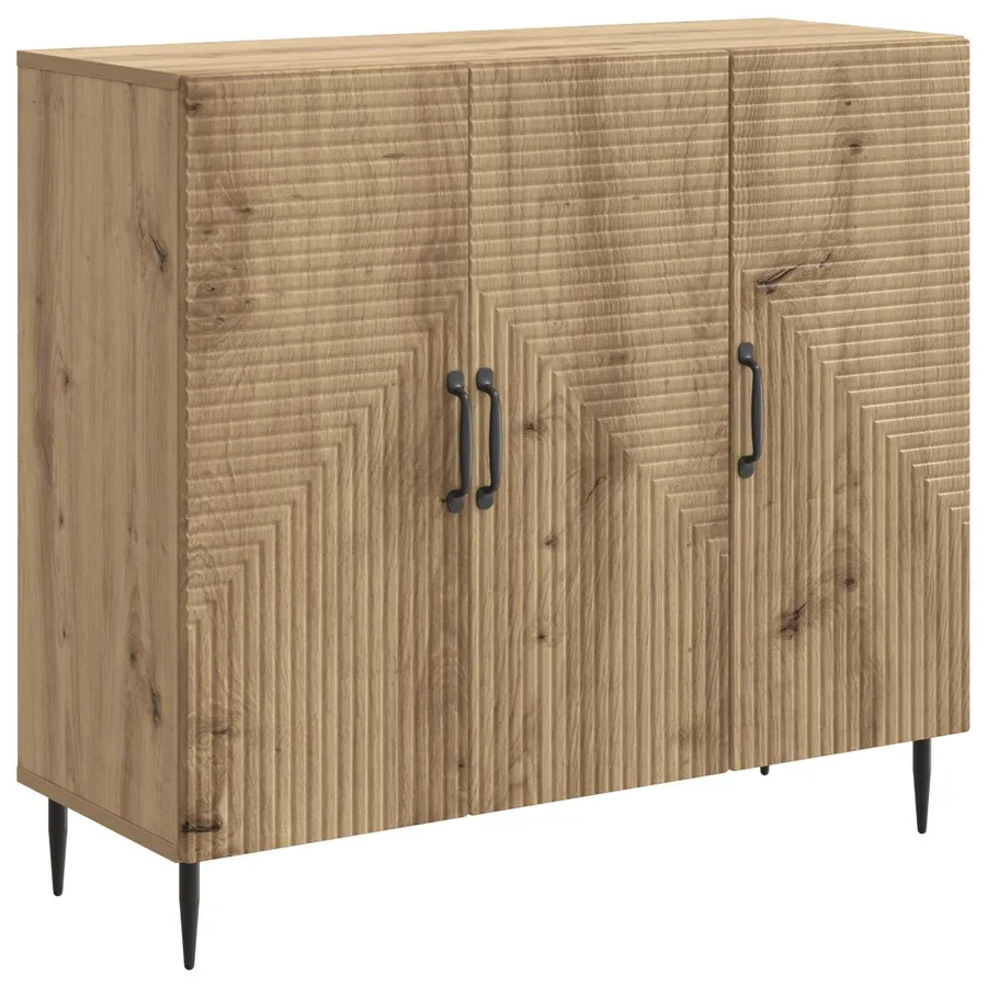 Buffet Chêne artisanal 89 x 34,5 x 80 cm Bois d'ingénierie - 2