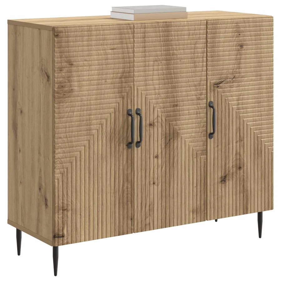 Buffet Chêne artisanal 89 x 34,5 x 80 cm Bois d'ingénierie - 3