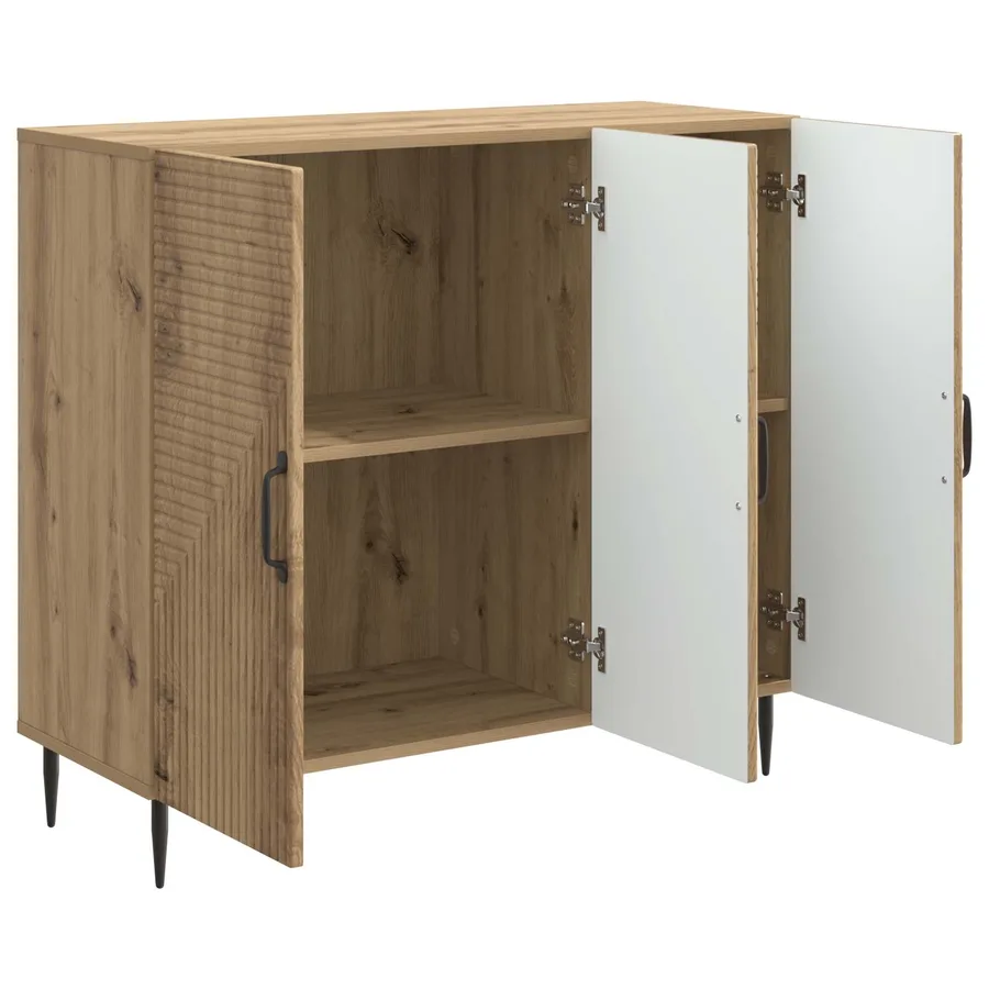 Buffet Chêne artisanal 89 x 34,5 x 80 cm Bois d'ingénierie - 5
