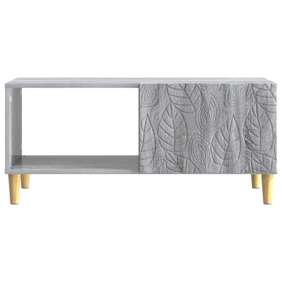 Table basse Sonoma gris 90 x 50 x 40 cm Bois d'ingénierie - 4