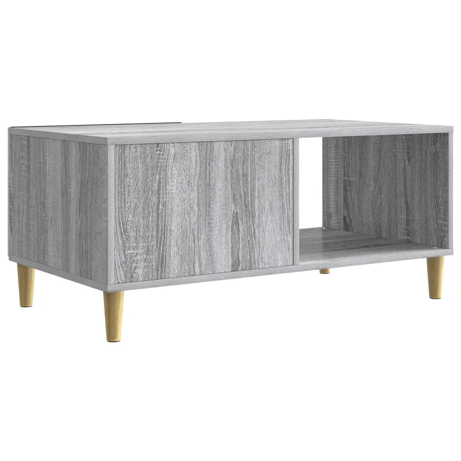 Table basse Sonoma gris 90 x 50 x 40 cm Bois d'ingénierie - 6