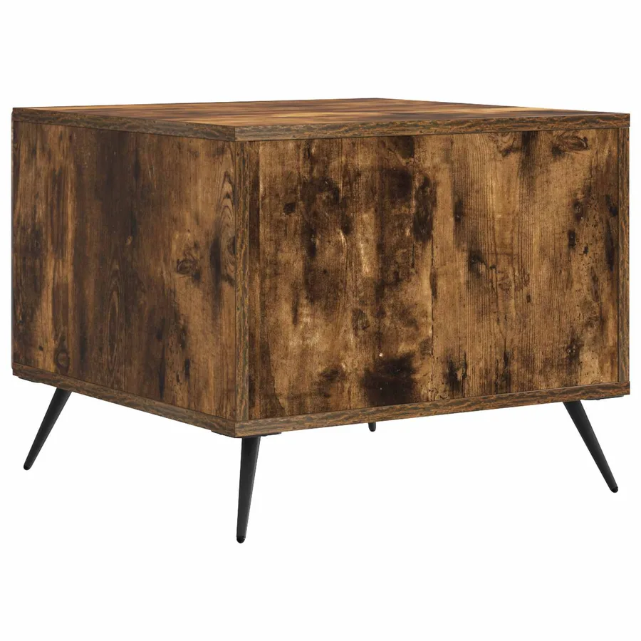 Table basse Chêne fumé 49 x 50 x 40 cm Bois d'ingénierie - 7