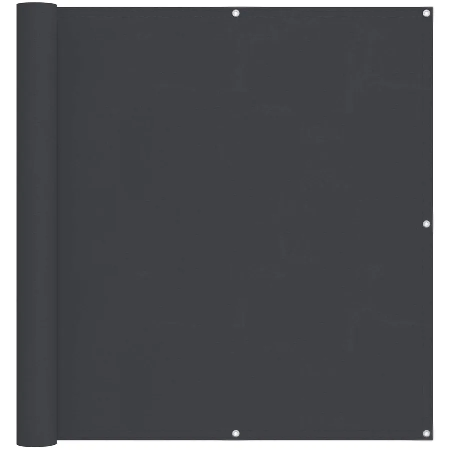 Écran de balcon Noir 110 x 700 cm Tissu Oxford - 2