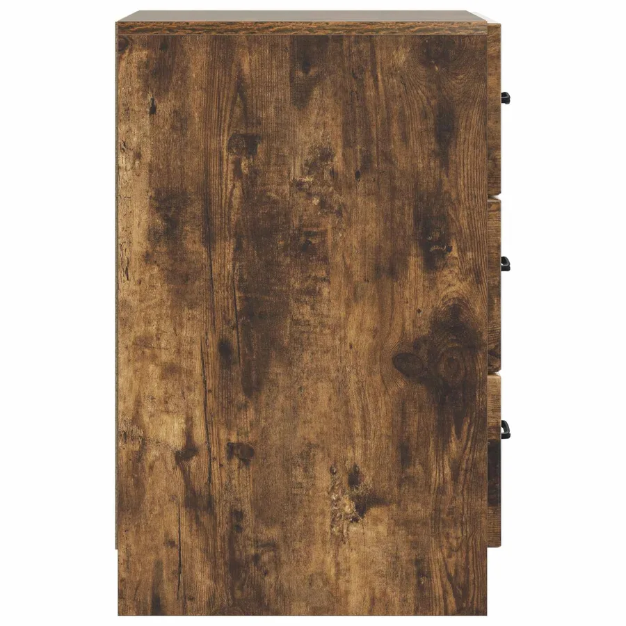 Cabinet de chevet avec tiroir Chêne fumé 43 x 41 x 63,5 cm - 6