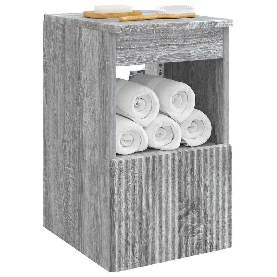 Armoire de salle de bain Sonoma gris 30 x 35 x 50 cm - 3