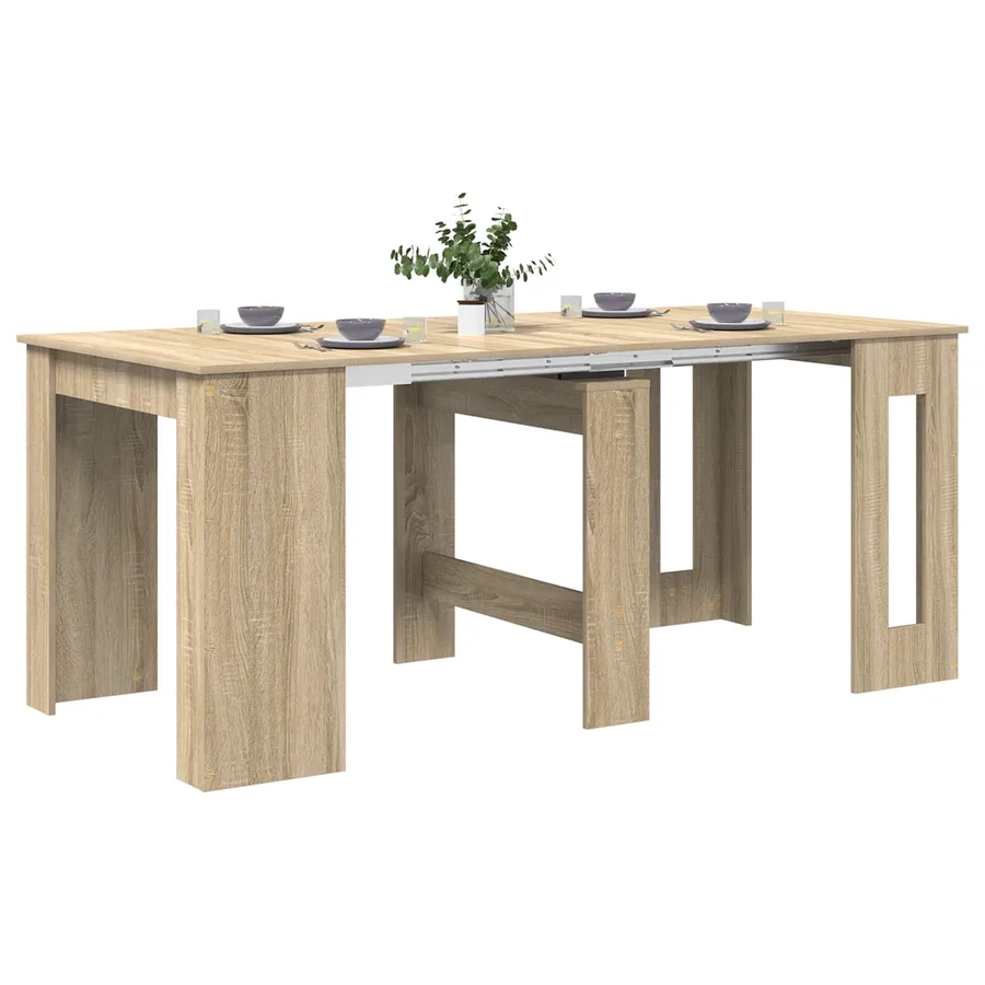 Table à dîner 180 x 85 x 75 cm Bois d'ingénierie Chêne Sonoma - 3