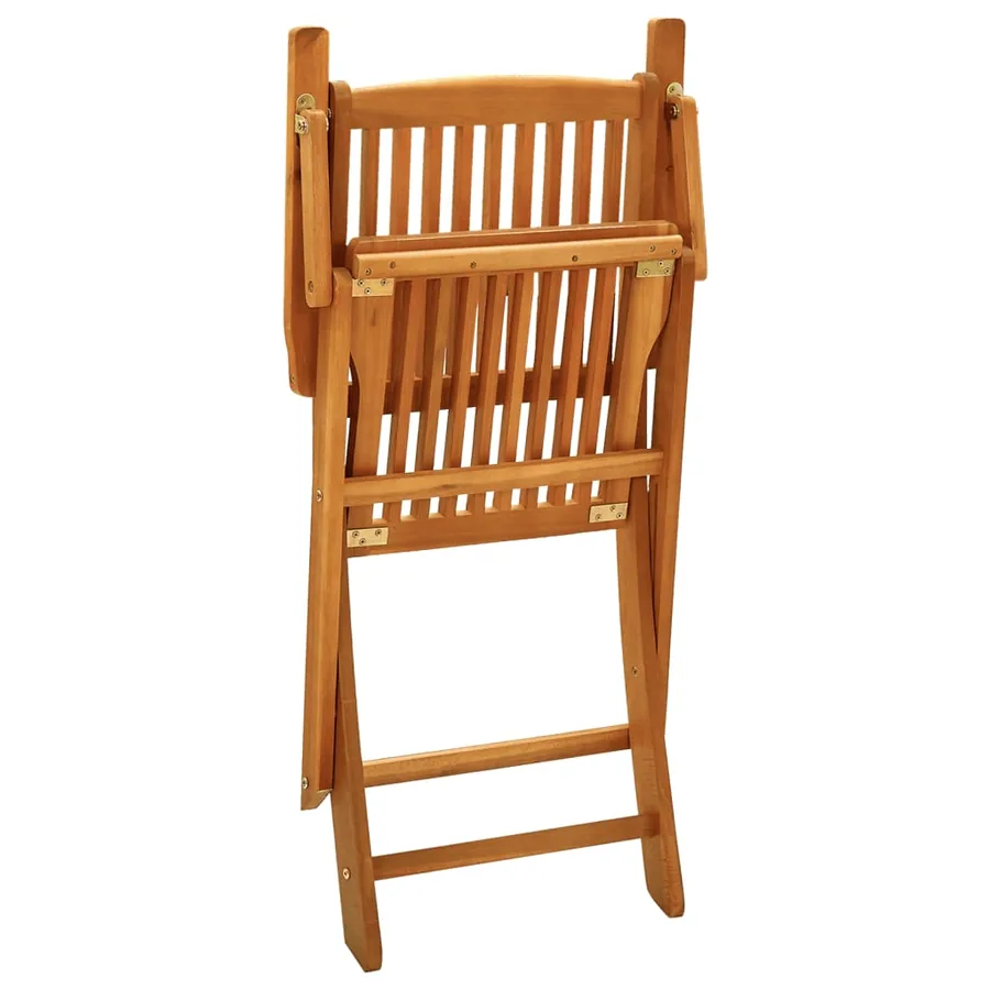 Ensemble à manger de jardin 5 pcs Bois d'acacia solide - 6