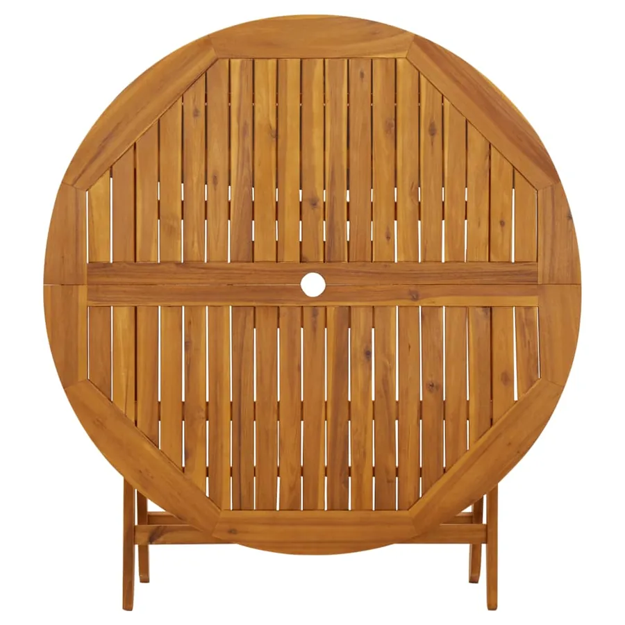 Ensemble à manger de jardin 5 pcs Bois d'acacia solide - 9