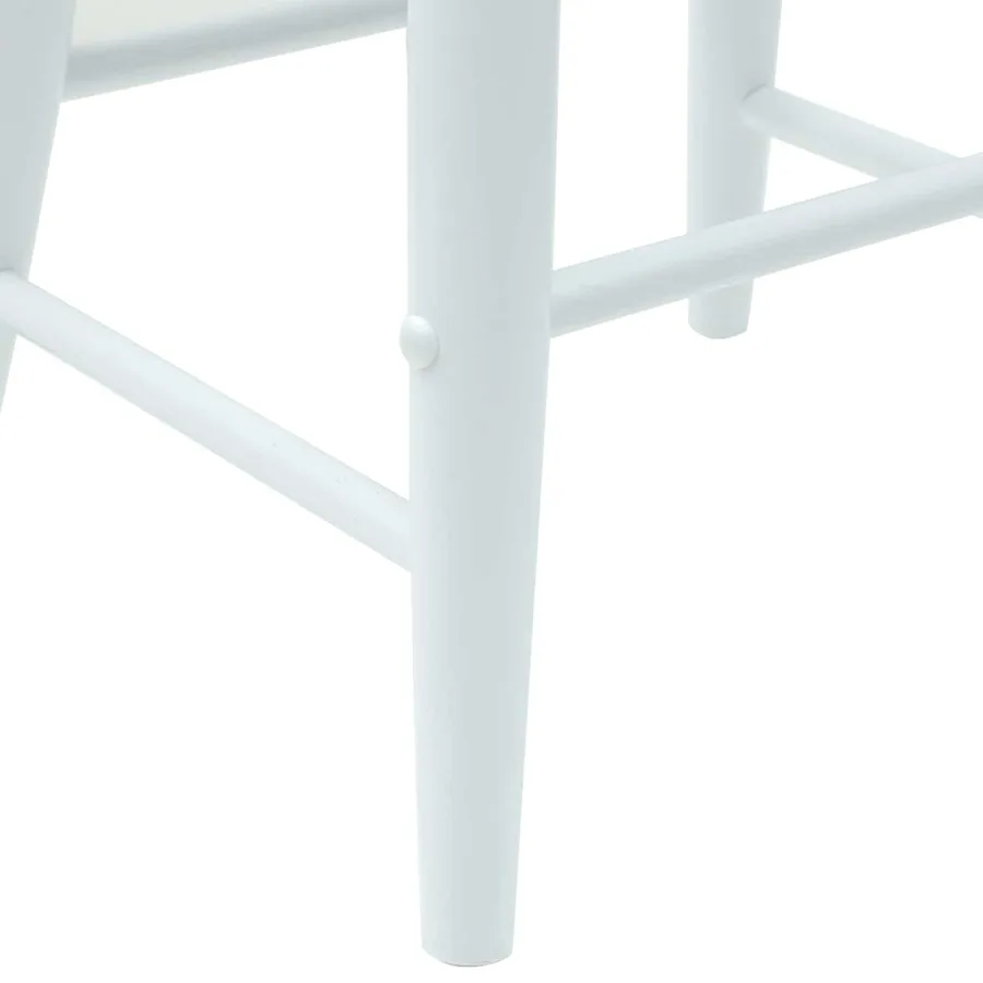 Chaises de salle à manger 2 pcs Blanc 46 x 37 x 63 cm - 7