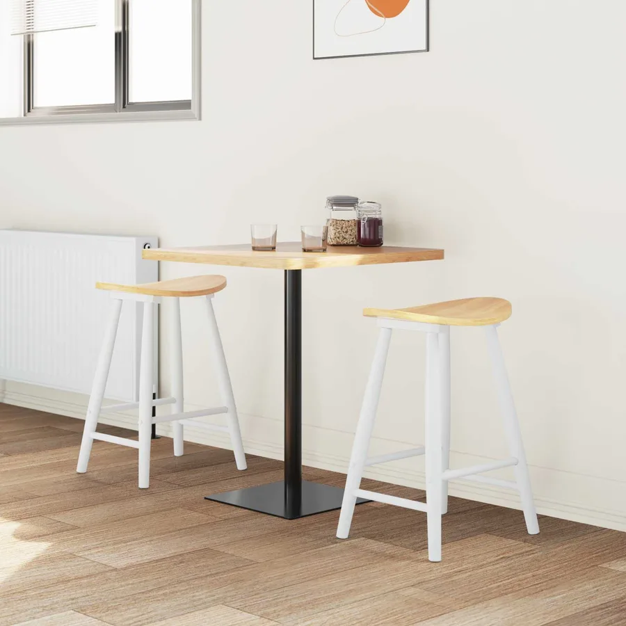 Chaises de salle à manger 2 pcs Blanc 46 x 37 x 63 cm - 3