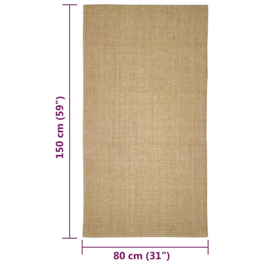 Tapis en sisal pour griffoir 80x150 cm - 6