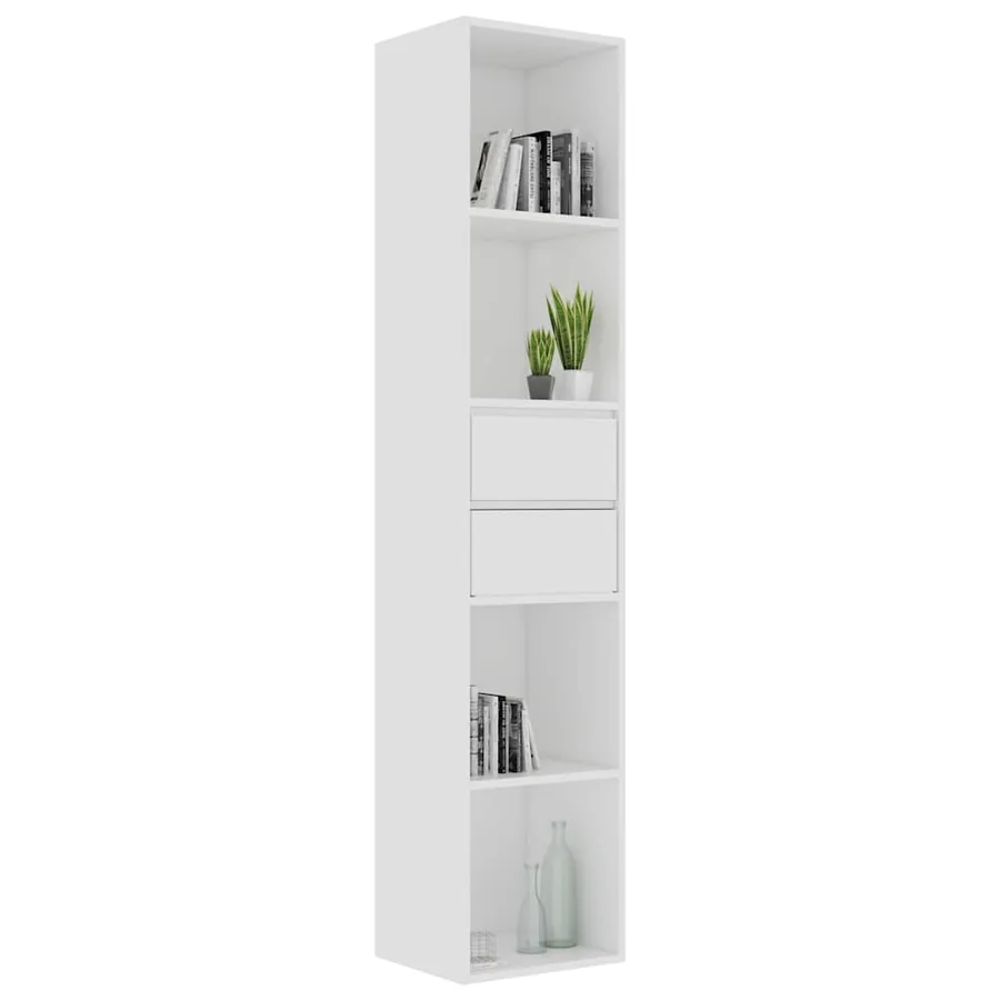 Bibliothèque Blanc 36x30x171 cm Bois d'ingénierie - 4