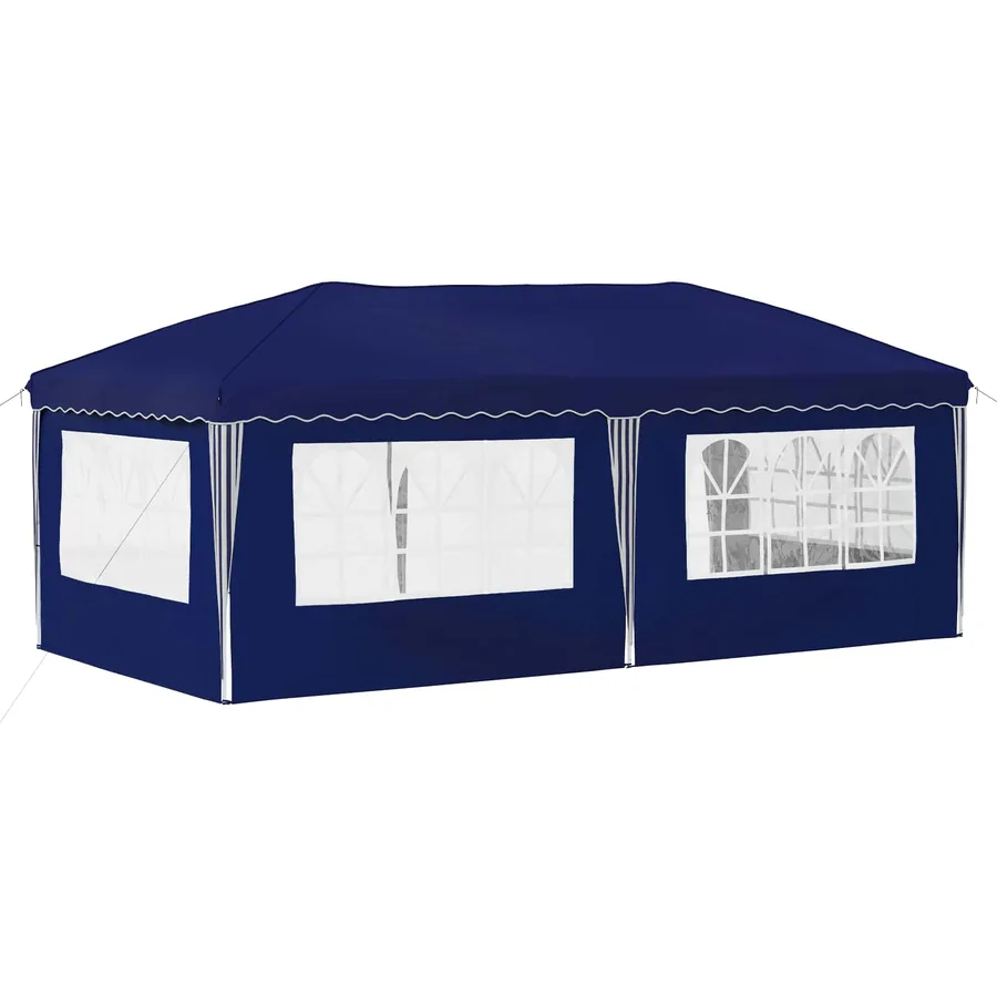 Tente de fête pop-up 575 x 289 x 245 cm Bleu - 7