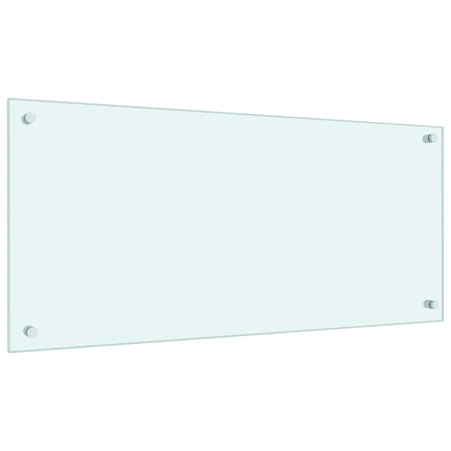 Dosseret de cuisine couleur Lait 90x40 cm Verre trempé - 5