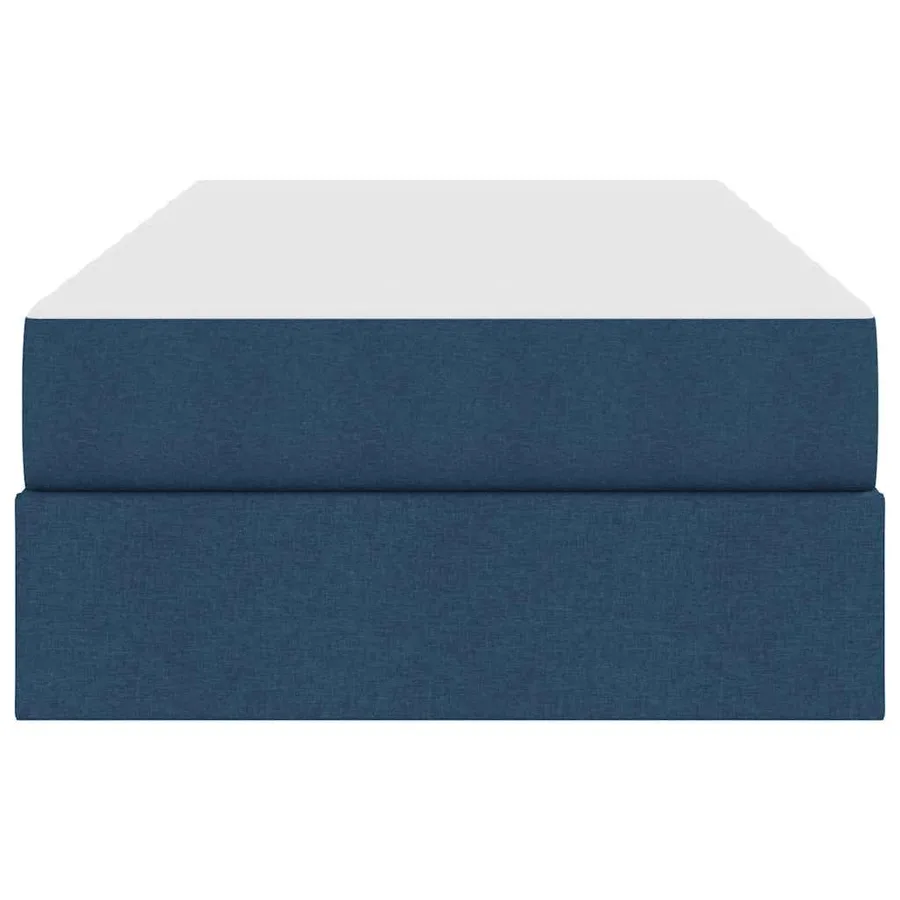 Lit avec rangement et matelas Bleu 100 x 200 cm Polyester - 7