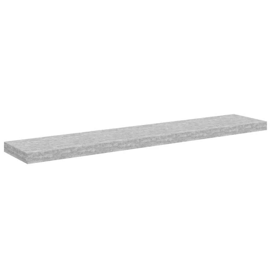 Étagères murales flottantes 2 pcs gris béton 120x23,5x3,8cm MDF - 6