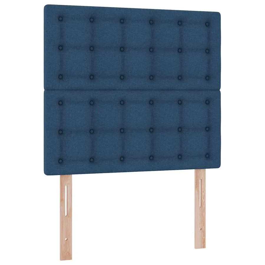 Lit de rangement LED avec matelas Bleu 90 x 190 cm Tissu - 10