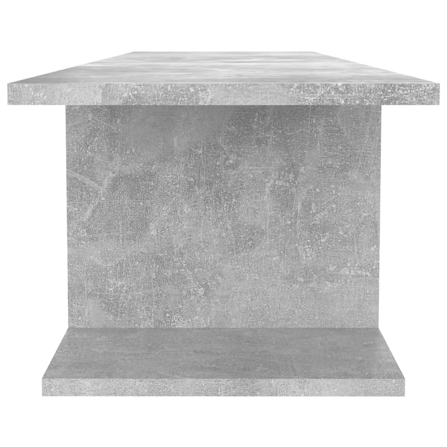 Meuble TV mural Gris béton 103x30x26,5 cm - 5