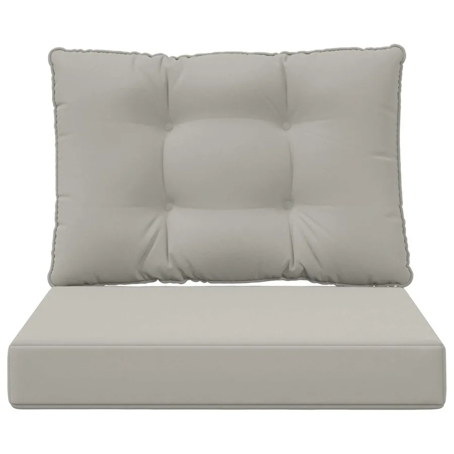 Coussin de canapé d'extérieur Polyester Gris 60 x 50,5 x 8 cm - 6