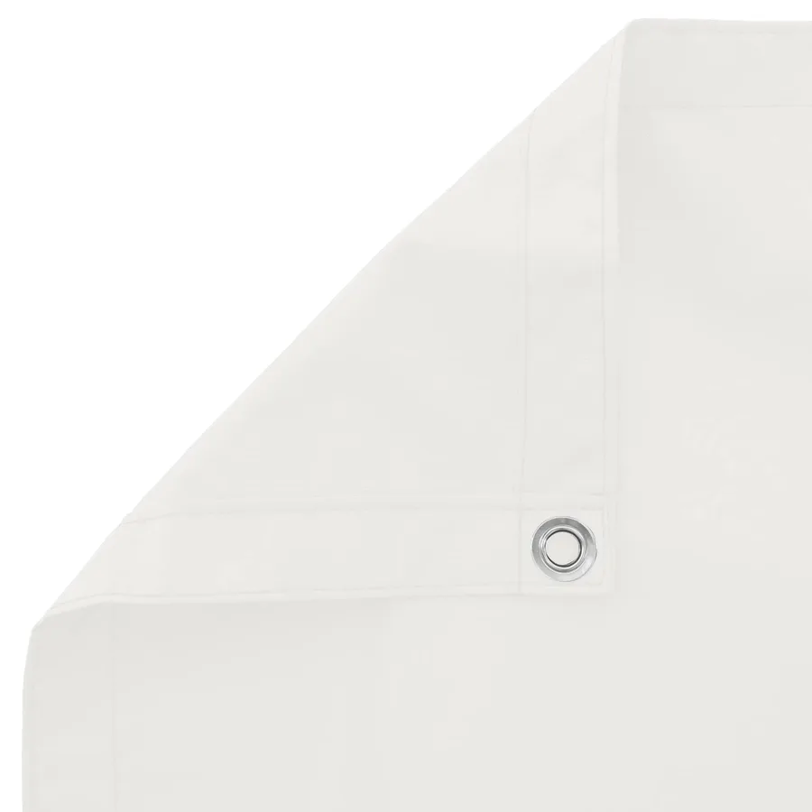Écran de balcon Blanc 120 x 200 cm Oxford alu enduit de PU - 4