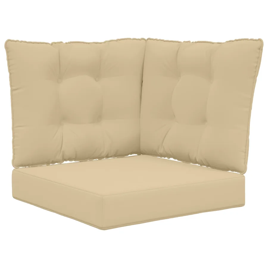 Coussin de canapé d'extérieur Polyester Beige 60 x 40 x 10 cm - 2