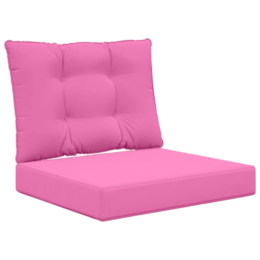 Coussin de canapé d'extérieur Polyester Rose 60 x 50,5 x 8 cm - 2