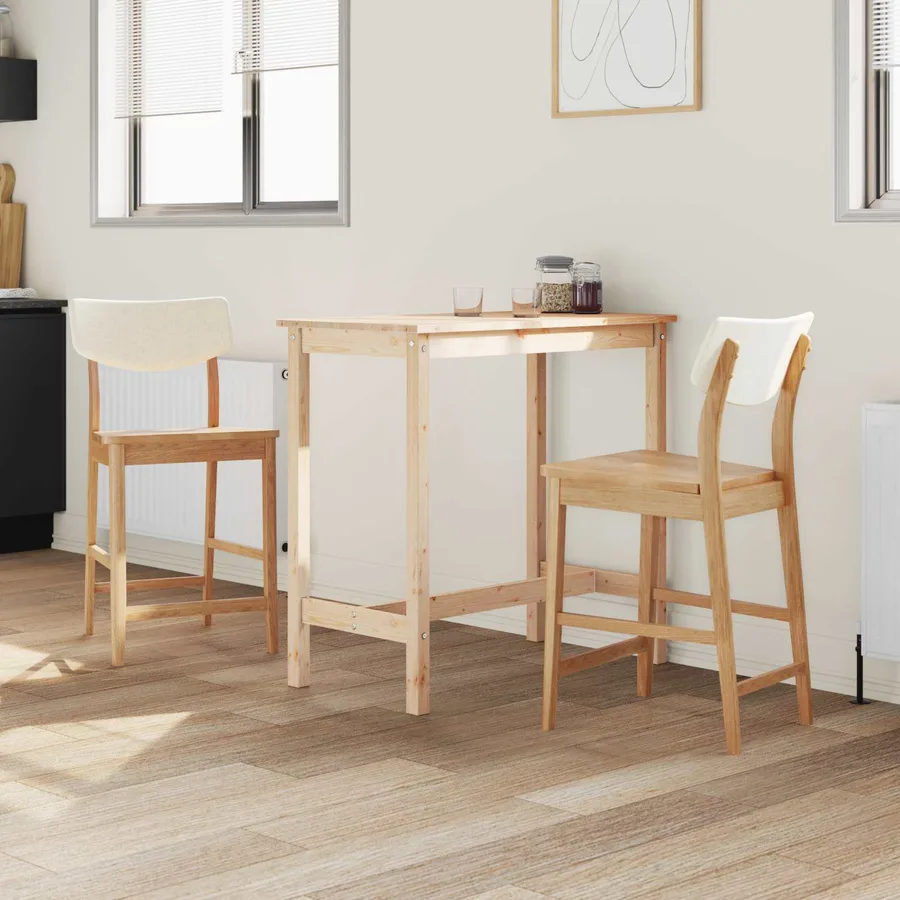 Chaises de salle à manger 2 pcs Naturel 48 x 49 x 95 cm - 3