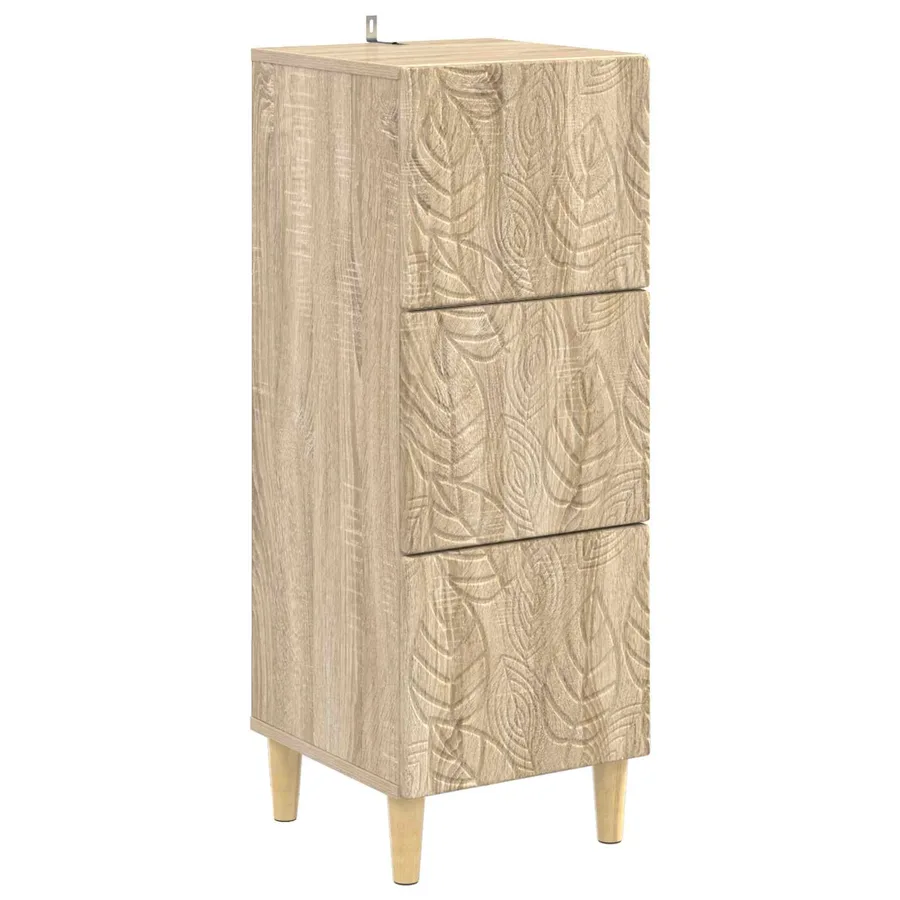 Armoire à tiroirs Chêne Sonoma 33 x 34,5 x 90 cm - 2