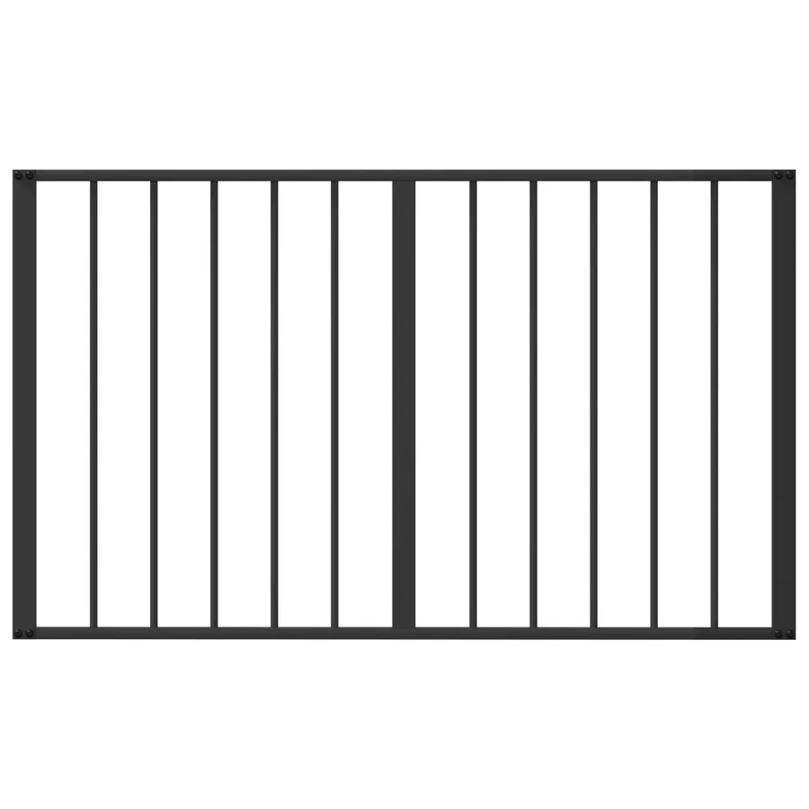 Porte pour chien 2 pcs Noir 100 x 60 cm Acier galvanisé - 5