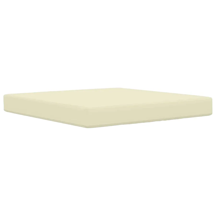 Coussin de canapé d'extérieur 2 pcs Crème Polyester - 4