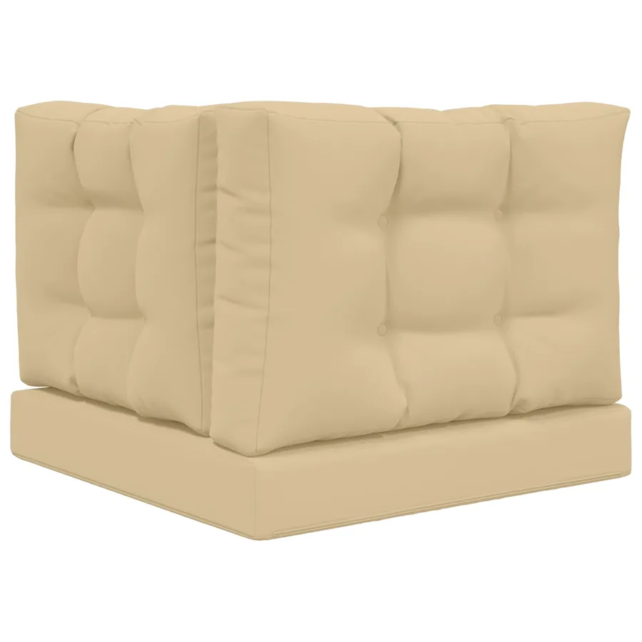Coussin de canapé d'extérieur 3 pcs Beige Polyester - 7