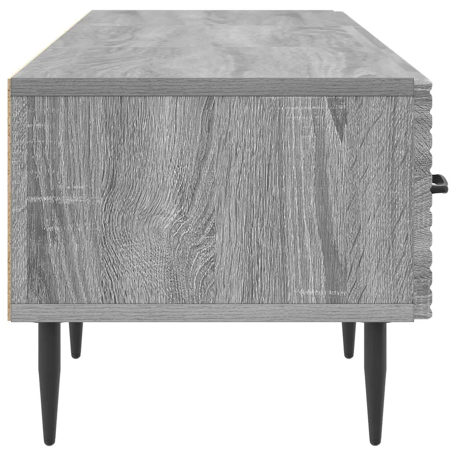 Meuble TV Sonoma gris 147 x 34,5 x 30 cm Bois d'ingénierie - 7