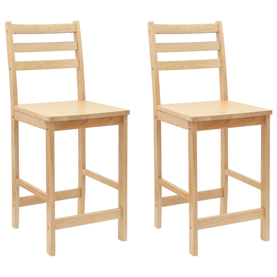Chaises de salle à manger 2 pcs Naturel 40 x 47,5 x 99,5 cm - 2